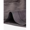 imageAllegra K Womens Short Soft Zip Up Faux Suede Biker Moto JacketDark Gray