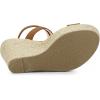 imageAllegra K Womens Slingback Crisscross Espadrille Wedges Heel SandalsBrown