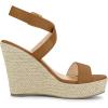 imageAllegra K Womens Slingback Crisscross Espadrille Wedges Heel SandalsBrown
