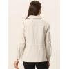 imageAllegra K Womens Utility Jacket Zip Up Drawstring Waist Snap Buttons Lightweight Anorak Jackets with PocketsApricot