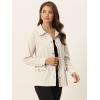 imageAllegra K Womens Utility Jacket Zip Up Drawstring Waist Snap Buttons Lightweight Anorak Jackets with PocketsApricot