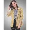 imageAllegra K Womens Utility Jacket Zip Up Drawstring Waist Snap Buttons Lightweight Anorak Jackets with PocketsCamel