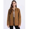 imageAllegra K Womens Utility Jacket Zip Up Drawstring Waist Snap Buttons Lightweight Anorak Jackets with PocketsCaramel