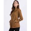 imageAllegra K Womens Utility Jacket Zip Up Drawstring Waist Snap Buttons Lightweight Anorak Jackets with PocketsCaramel
