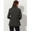 imageAllegra K Womens Utility Jacket Zip Up Drawstring Waist Snap Buttons Lightweight Anorak Jackets with PocketsDark Grey