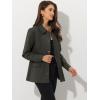 imageAllegra K Womens Utility Jacket Zip Up Drawstring Waist Snap Buttons Lightweight Anorak Jackets with PocketsDark Grey