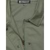 imageAllegra K Womens Utility Jacket Zip Up Drawstring Waist Snap Buttons Lightweight Anorak Jackets with PocketsGreen
