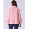 imageAllegra K Womens Utility Jacket Zip Up Drawstring Waist Snap Buttons Lightweight Anorak Jackets with PocketsPink