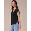 imageAllegra K Womens V Neck Sweater Vest 2025 Ribbed Knit Sleeveless Casual Loose Fit Pullover Sweaters TopBlack