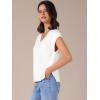 imageAllegra K Womens V Neck Sweater Vest 2025 Ribbed Knit Sleeveless Casual Loose Fit Pullover Sweaters TopWhite