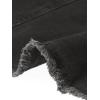 imageAllegra K Womens Washed Fishtail Denim Skirt High Waist Raw Hem Fashion Casual Midi Jean Skirts with PocketsBlack