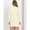 imageAllegra K Womens Winter Overcoat Lapel Collar Single Breasted Outerwear Long Pea CoatBeige