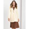 imageAllegra K Womens Winter Overcoat Lapel Collar Single Breasted Outerwear Long Pea CoatBeige
