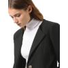 imageAllegra K Womens Winter Overcoat Lapel Collar Single Breasted Outerwear Long Pea CoatBlack