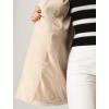 imageAllegra K Womens Winter Overcoat Notched Lapel One Buttoned MidLength Long CoatBeige