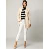imageAllegra K Womens Winter Overcoat Notched Lapel One Buttoned MidLength Long CoatBeige
