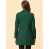 imageAllegra K Womens Winter Overcoat Notched Lapel One Buttoned MidLength Long CoatDark Green
