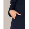 imageAllegra K Womens Winter Overcoat Notched Lapel One Buttoned MidLength Long CoatDeep Blue