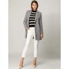 imageAllegra K Womens Winter Overcoat Notched Lapel One Buttoned MidLength Long CoatGrey