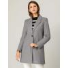 imageAllegra K Womens Winter Overcoat Notched Lapel One Buttoned MidLength Long CoatGrey