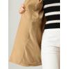imageAllegra K Womens Winter Overcoat Notched Lapel One Buttoned MidLength Long CoatKhaki