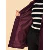 imageAllegra K Womens Winter Overcoat Notched Lapel One Buttoned MidLength Long CoatPurplish