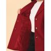 imageAllegra K Womens Winter Pea Coat 2025 Fall Single Breasted Long Outerwear Trench CoatsBurgundy