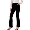 imageAllegra K Elegant Work Office Business Pants for Womens Solid High Waist Split Hem Flare Leg Long Pant