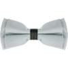 imageAllegra K Mens Bow Ties Solid Layered Adjustable Straps PreTied Bowties for FormalSilver Gray