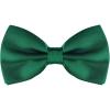 imageAllegra K Pretied Solid Adjustable Bowtie Classic Tuxedo Wedding Bow Ties for Men One Size Dark Green