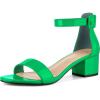 imageAllegra K Womens Block Low Heels Ankle Strap SandalsGrass Green