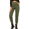 imageAllegra K Womens High Waist Utility Trousers Casual Stretch Twill Cargo Pants with Pockets