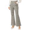 imageAllegra K Womens Plaid Pants Elastic Waist Bussiness Casual Work Office Long Trousers