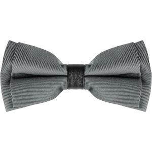 imageAllegra K Mens Bow Ties Solid Layered Adjustable Straps PreTied Bowties for FormalDeep Gray