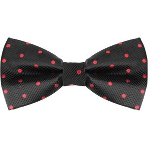 imageAllegra K Mens PreTied Adjustable Polka Dots Neck Ties Tuxedo Work Party Prom BowtieBlack Red