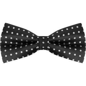 imageAllegra K Mens PreTied Adjustable Polka Dots Neck Ties Tuxedo Work Party Prom BowtieBlack White