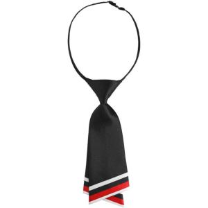 imageAllegra K Pretied Bowtie for Women Uniform Necktie Adjustable Strap Striped One Size Black