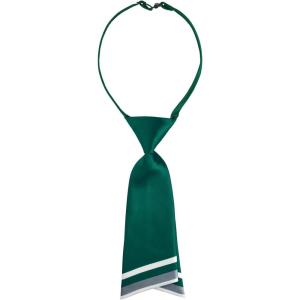 imageAllegra K Pretied Bowtie for Women Uniform Necktie Adjustable Strap Striped One Size Deep Green