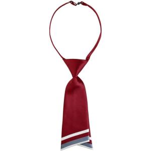 imageAllegra K Pretied Bowtie for Women Uniform Necktie Adjustable Strap StripedWine Red