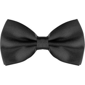 imageAllegra K Pretied Solid Adjustable Bowtie Classic Tuxedo Wedding Bow Ties for MenBlack