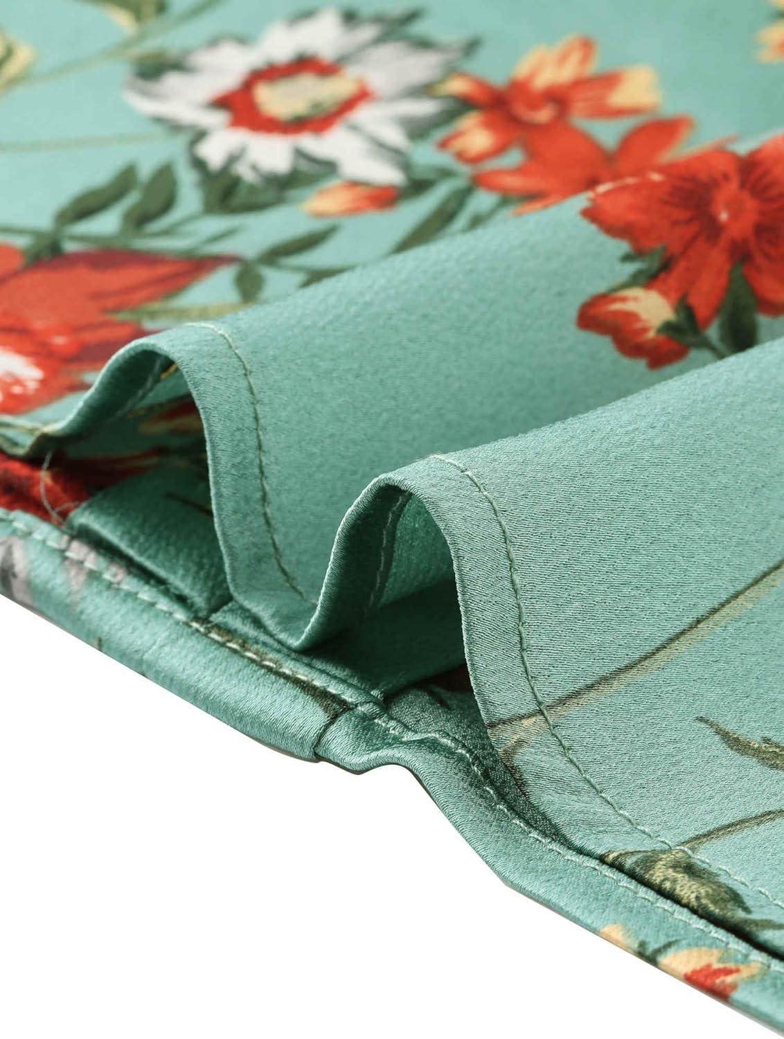 imageAllegra K Satin Work Blouses for Womens Floral Vintage Cap Sleeve Business Casual BlouseGray Green