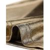 imageAllegra K Halloween Metallic Blouse for Womens Sparkly Party Shiny Bishop Sleeve Glitter TopsGold