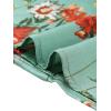 imageAllegra K Satin Work Blouses for Womens Floral Vintage Cap Sleeve Business Casual BlouseGray Green