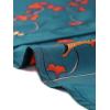 imageAllegra K Satin Work Blouses for Womens Floral Vintage Cap Sleeve Business Casual BlouseNavy Blue