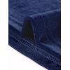 imageAllegra K Velvet Top for Womens Square Neck Long Sleeves Solid Casual TShirt BlouseDark Blue