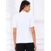 imageAllegra K Womens Bow Tie Neck Tops Elegant Office Short Sleeve BlouseWhite 1