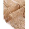 imageAllegra K Womens Lace Cardigan Open Front Elegant Short Sleeve Sheer Floral Cropped Bolero Lace Shrug TopKhaki
