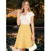 imageAllegra K Womens Lace Cardigan Open Front Elegant Short Sleeve Sheer Floral Cropped Bolero Lace Shrug TopWhite