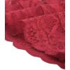imageAllegra K Womens Lace Cardigan Open Front Elegant Short Sleeve Sheer Floral Cropped Bolero Lace Shrug TopWine Red