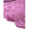 imageAllegra K Womens Lace Cardigan Open Front Lace Shrug Elegant Sheer Floral Cropped Bolero Lace TopsPink Purple